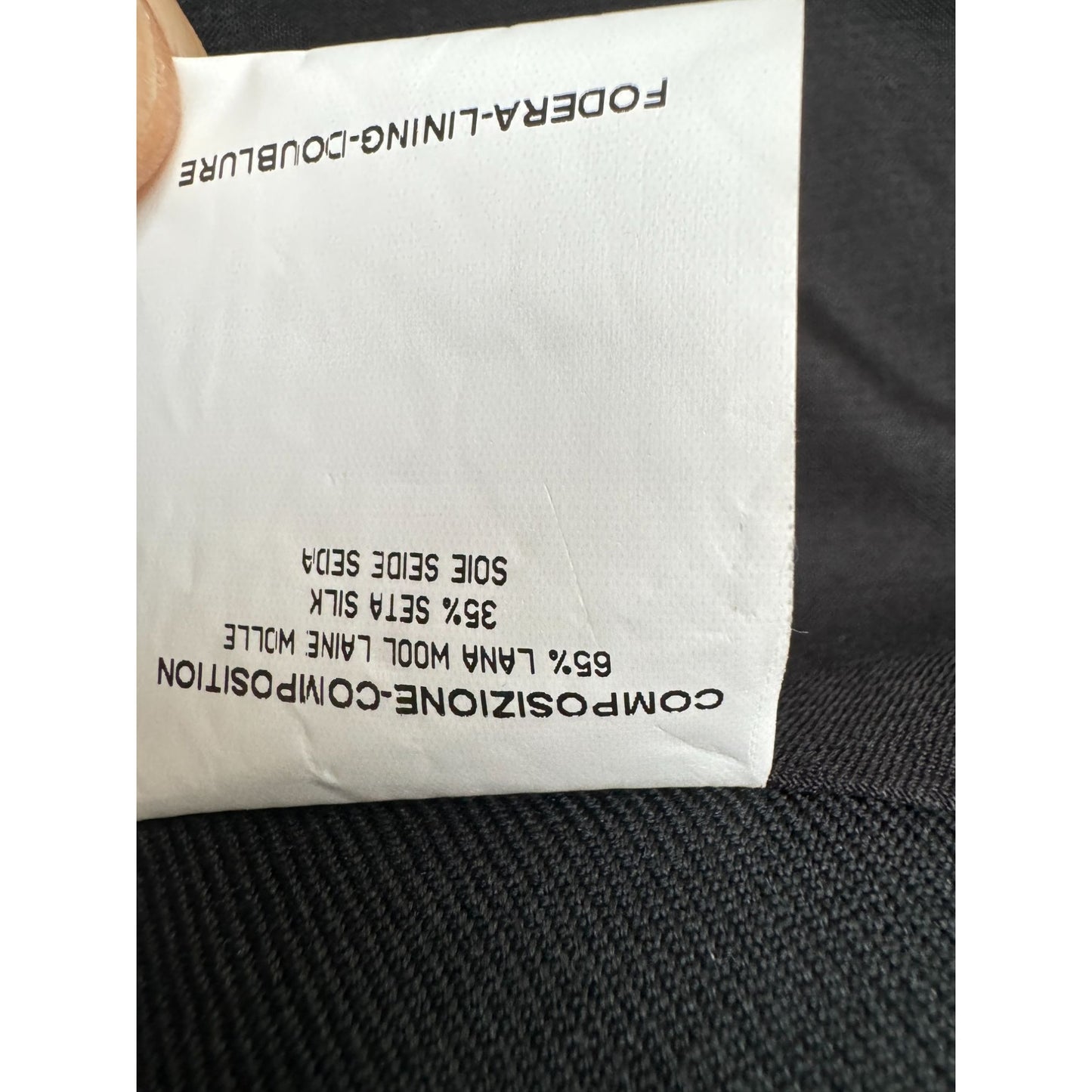 FW 2010 Collection Black Wool & Silk Blazer Jacket