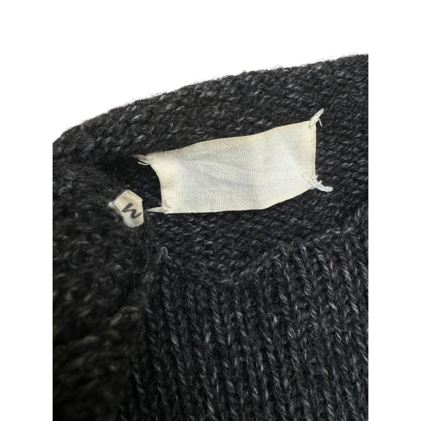 FW 1993–1994 Grey Wool Inside Out Knitted Sweater