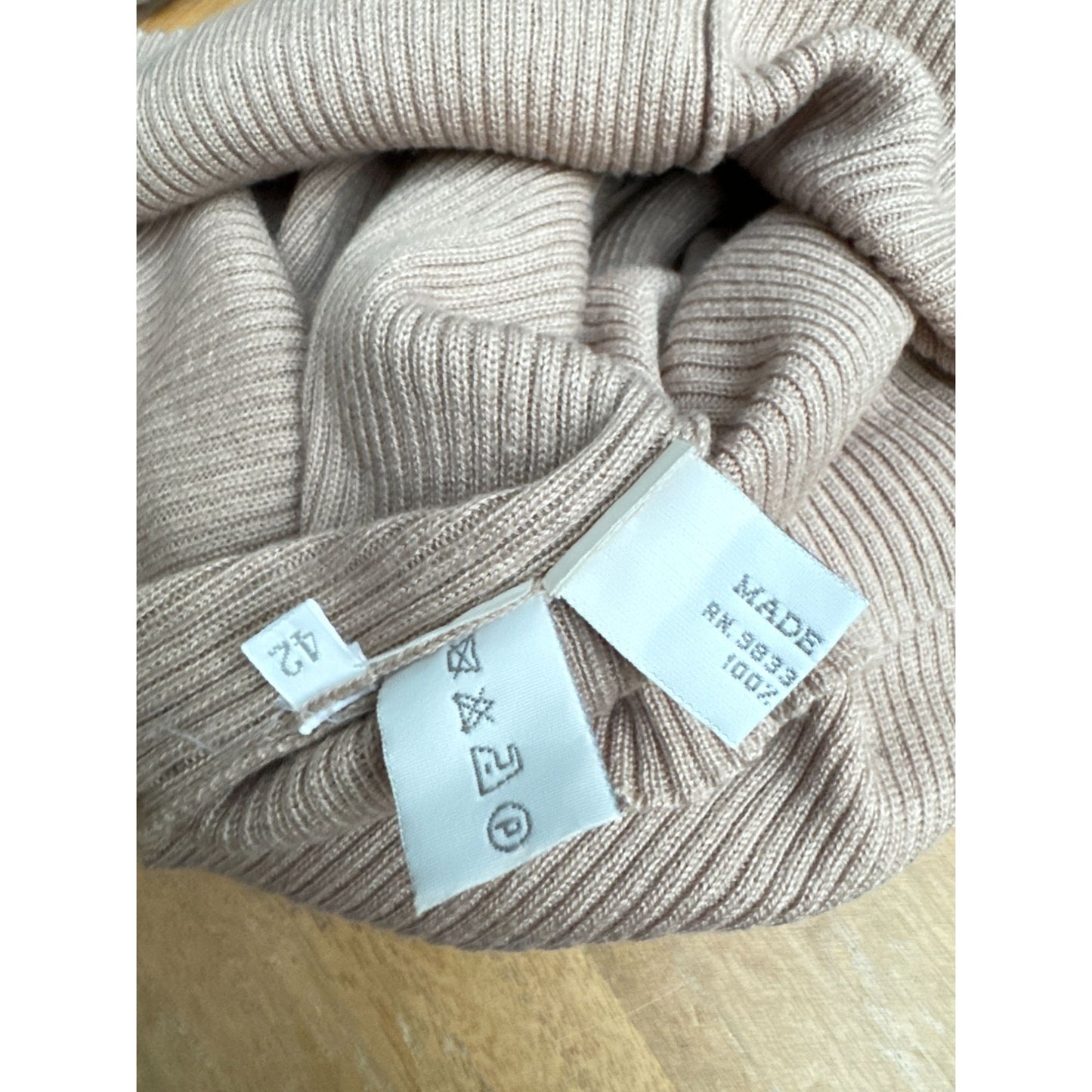 2000s Brown Cotton Sleeveless Ribbed Knit Top