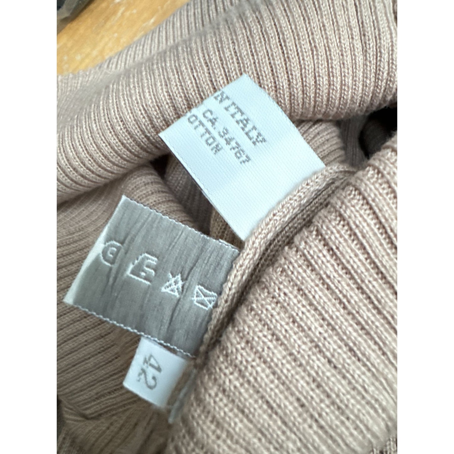 2000s Brown Cotton Sleeveless Ribbed Knit Top