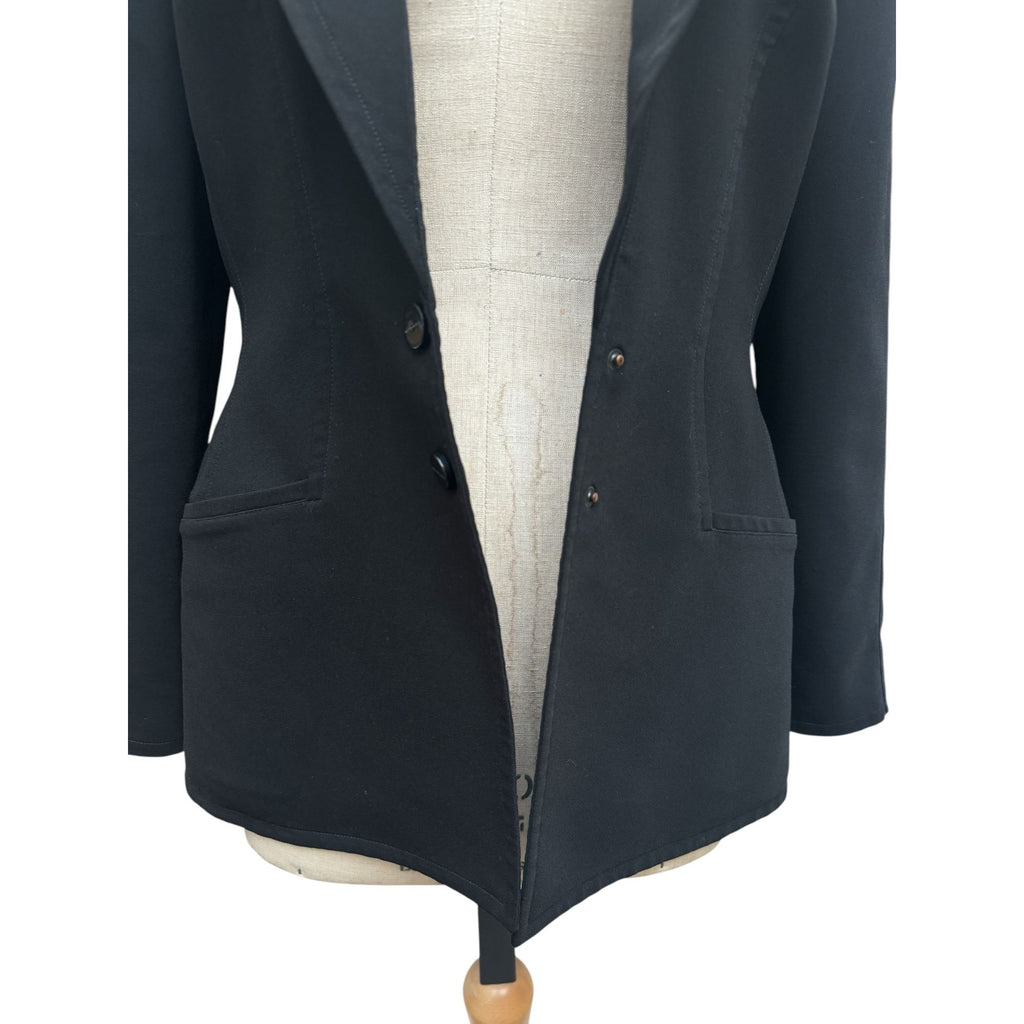 Vintage Black Wool Blazer Jacket