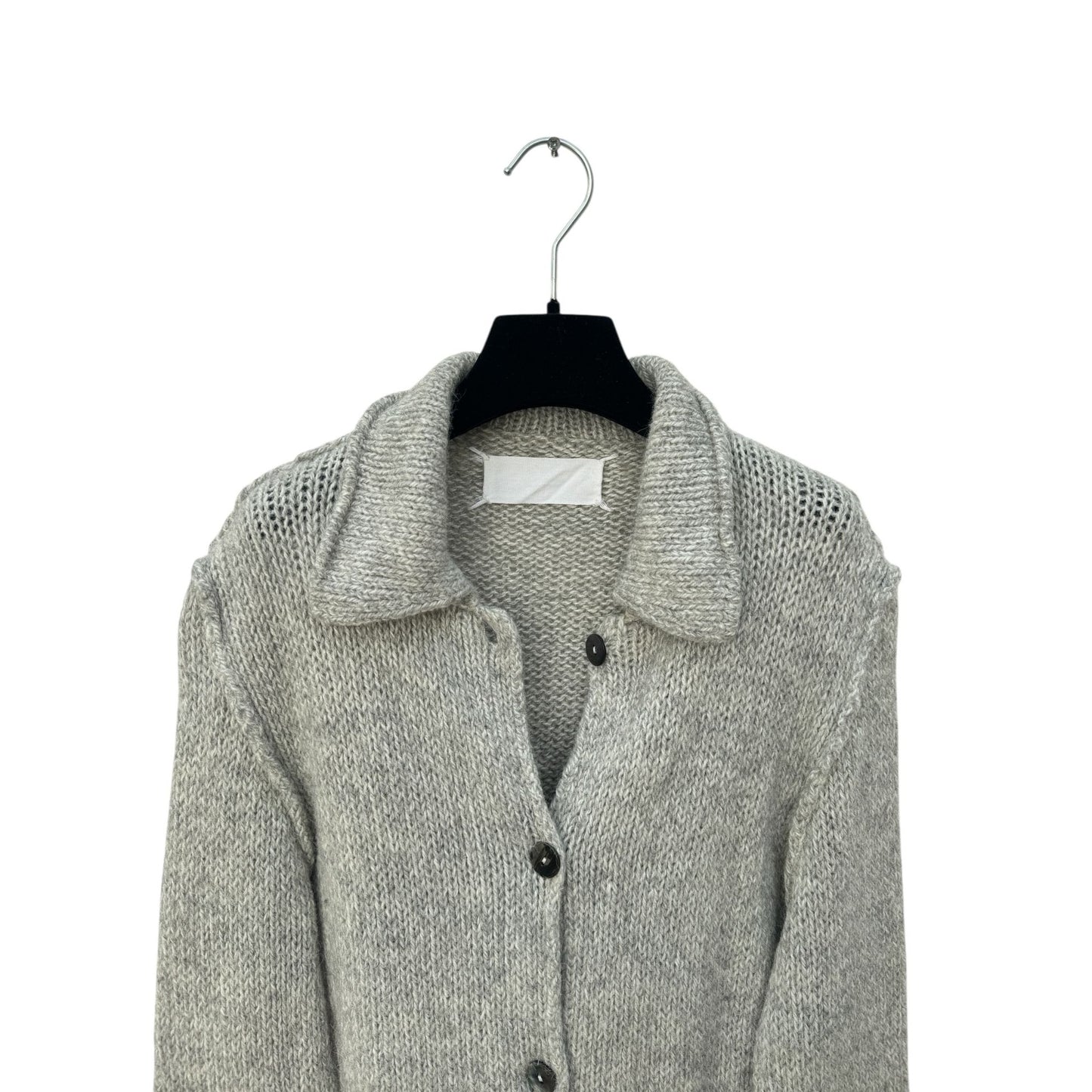 FW 1993 Grey Alpaca Wool Long Cardigan