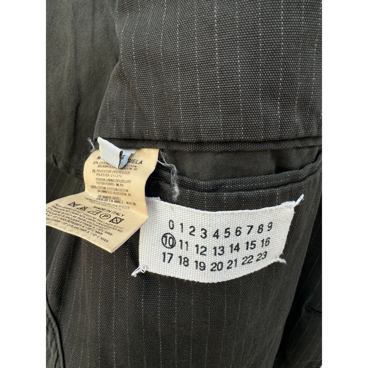 Spring/Summer 2003 Grey Striped Blazer Jacket