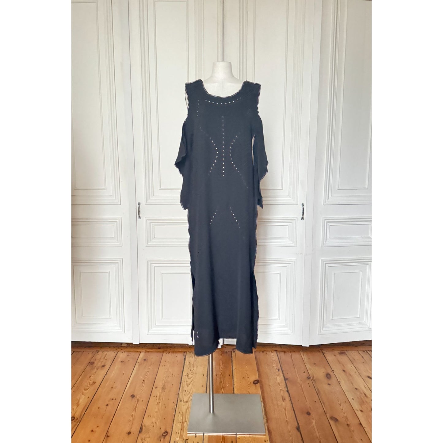 Cut Off Black Dress