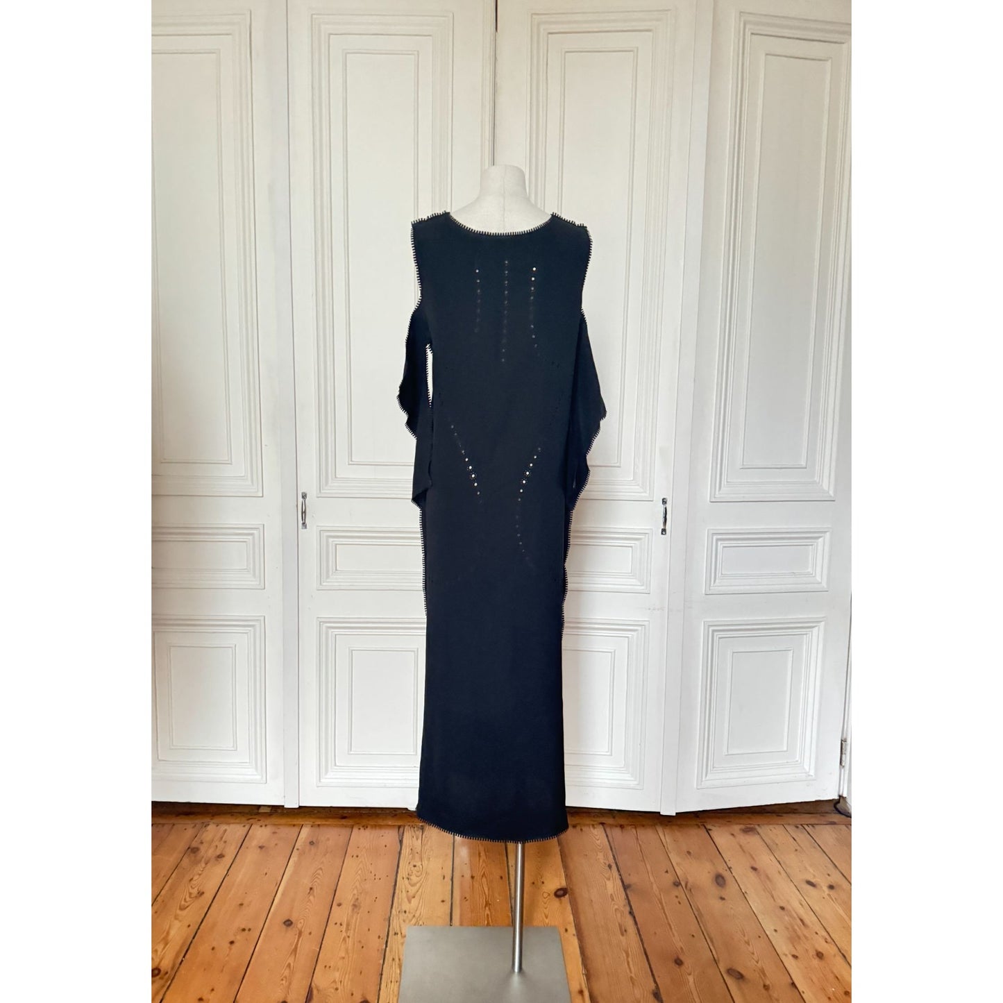 Cut Off Black Dress