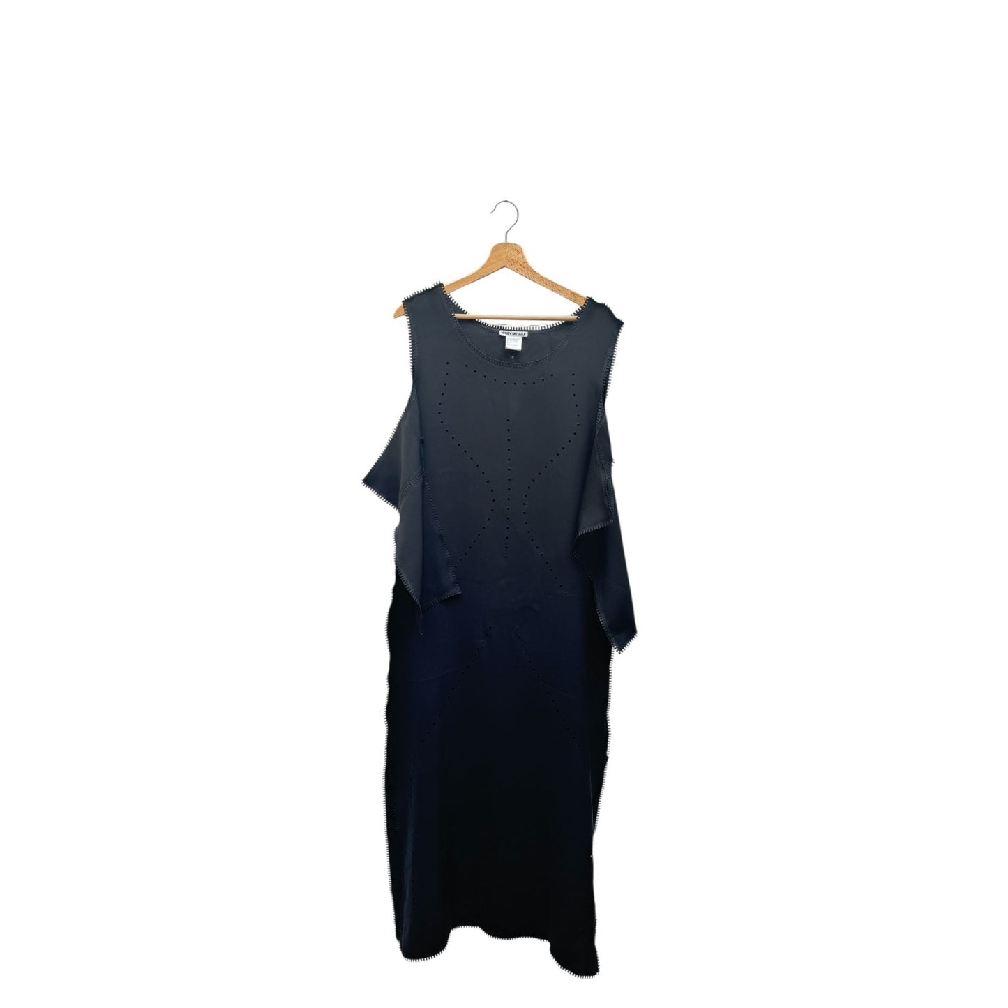 Cut Off Black Dress