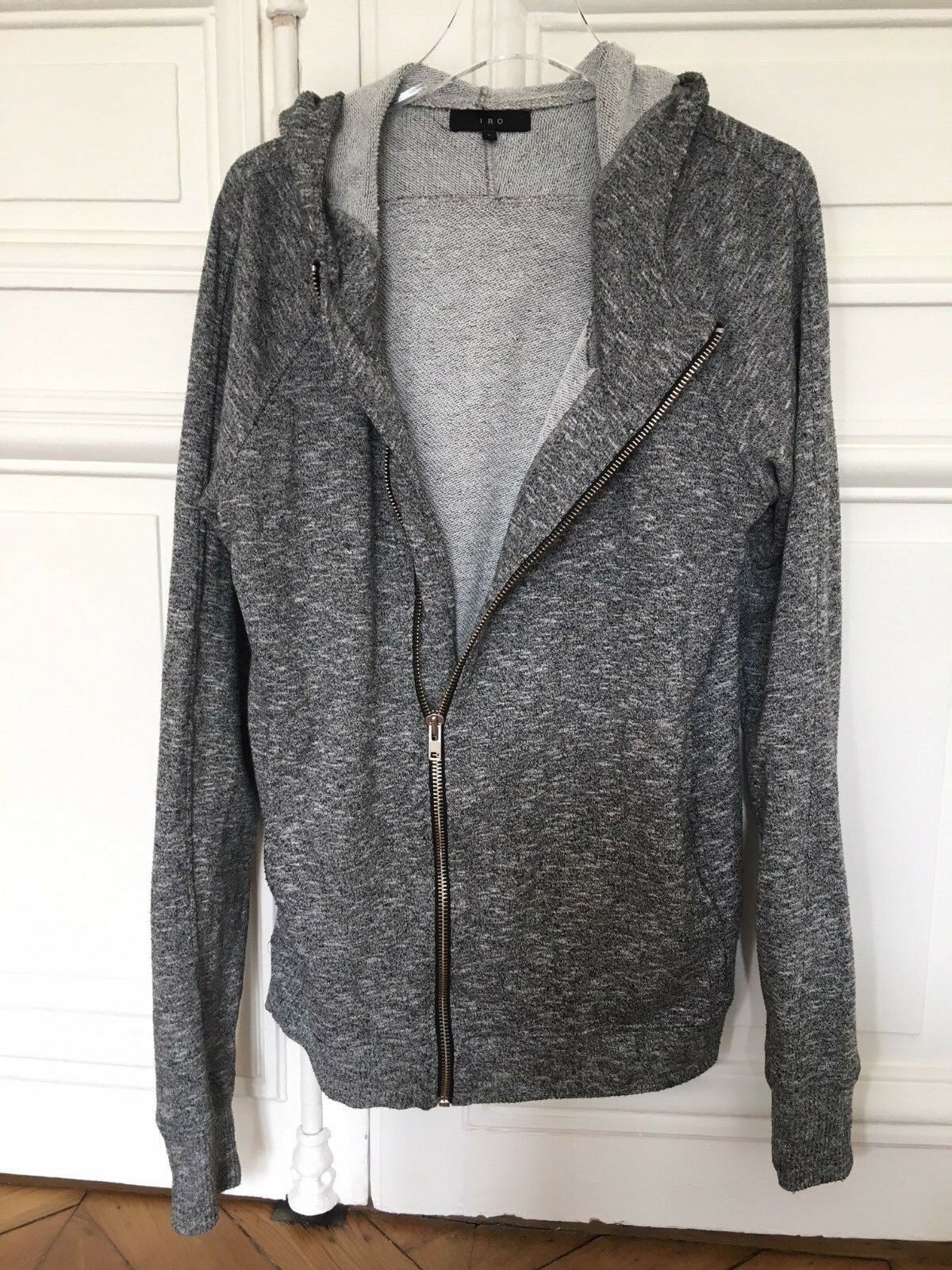 Iro Comfortable Grey Hoodie Size L