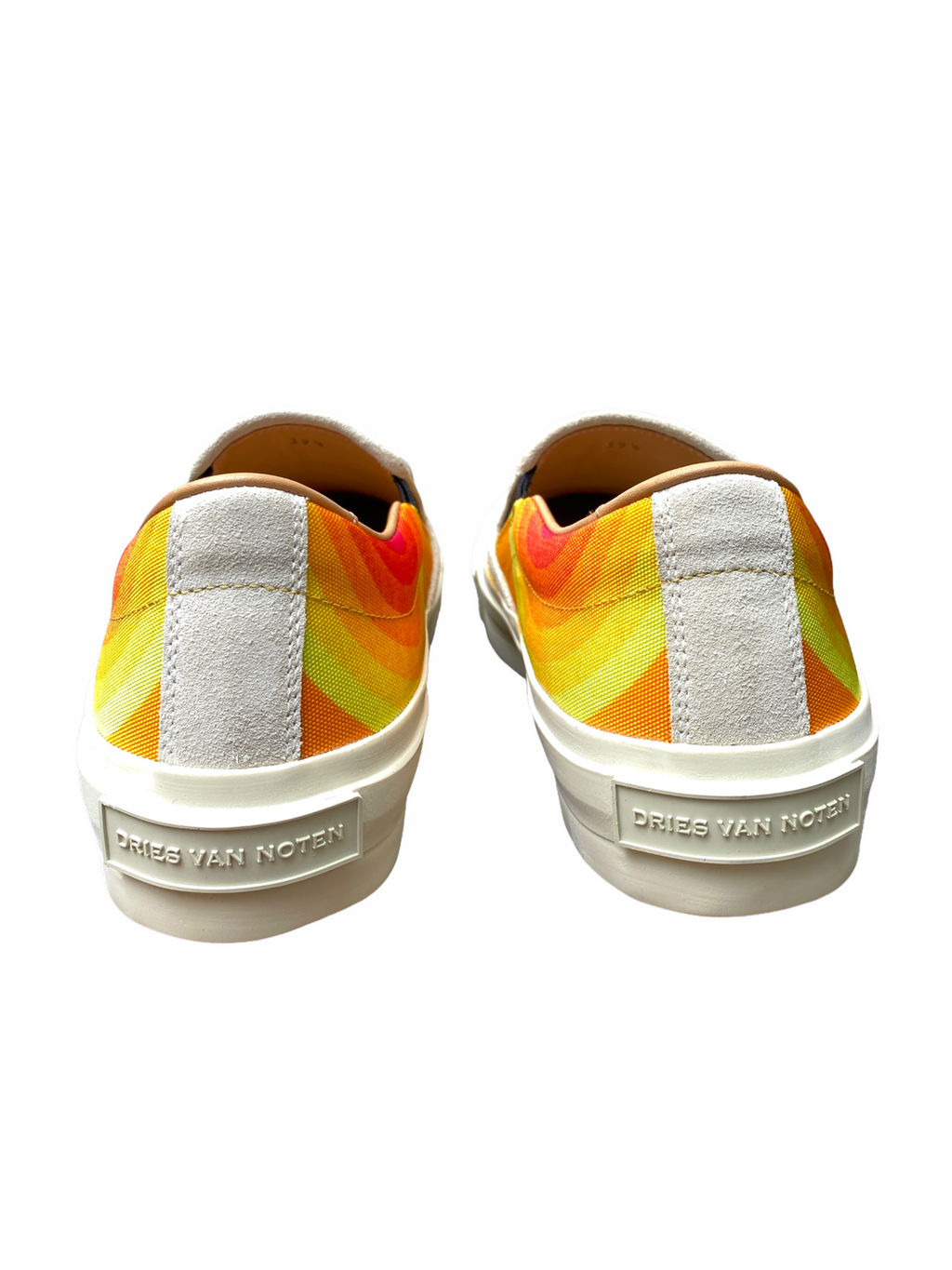 Iconic Waves patterns Yellow Slip Ons
