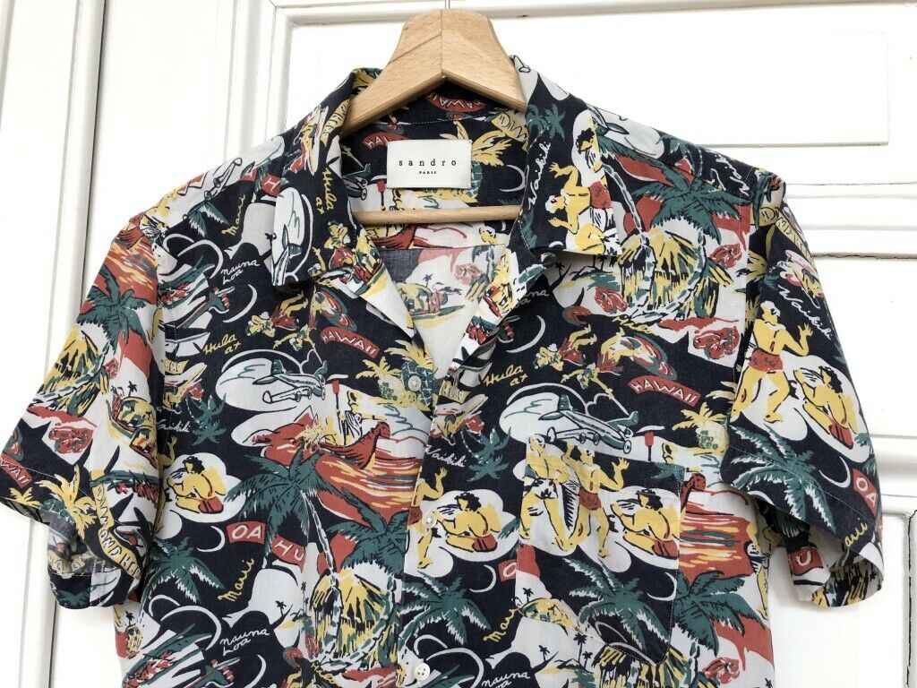 Sandro VINTAGE HAWAIIAN SHIRT Size S