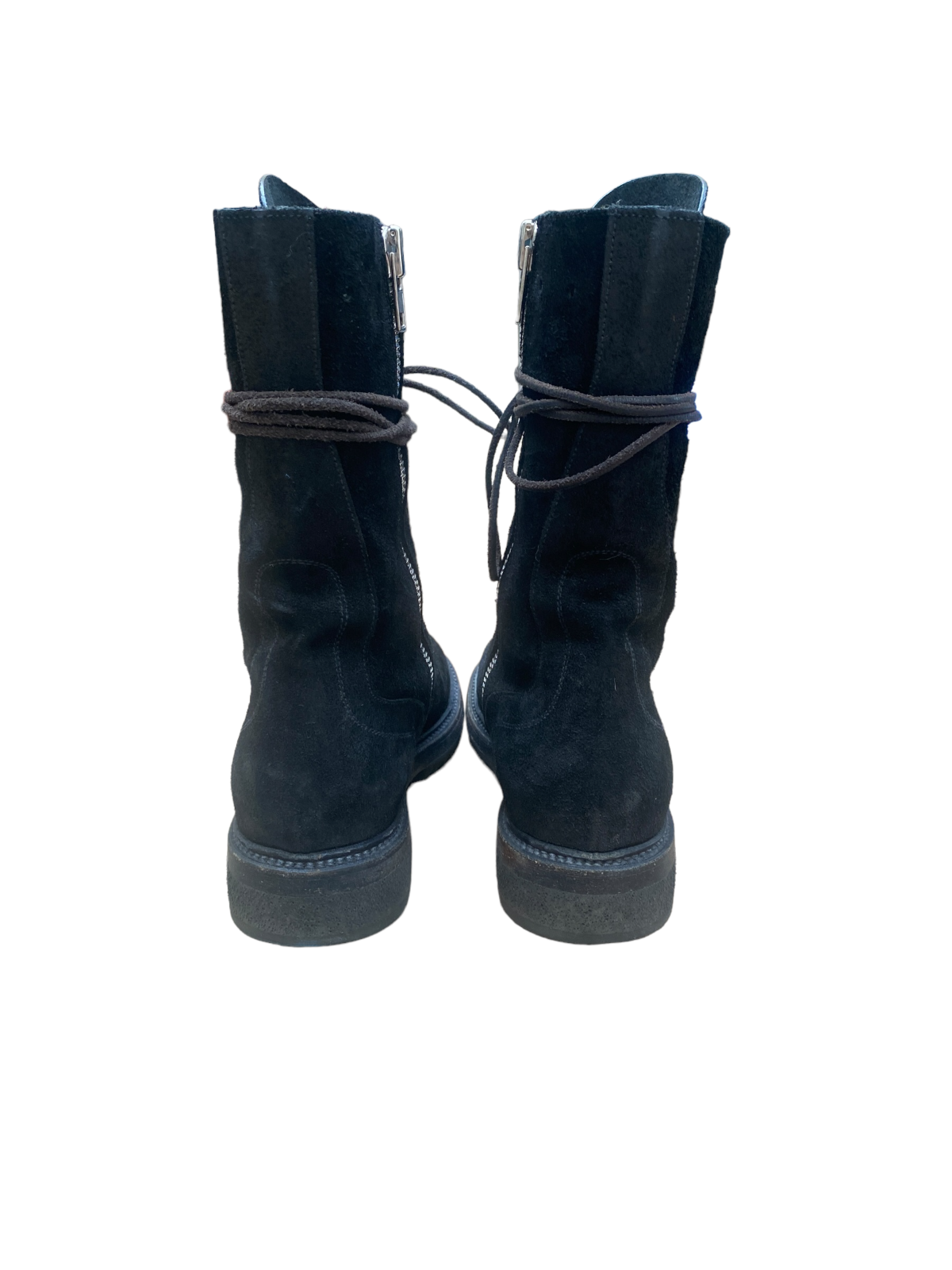 Black Suede Leather Boots