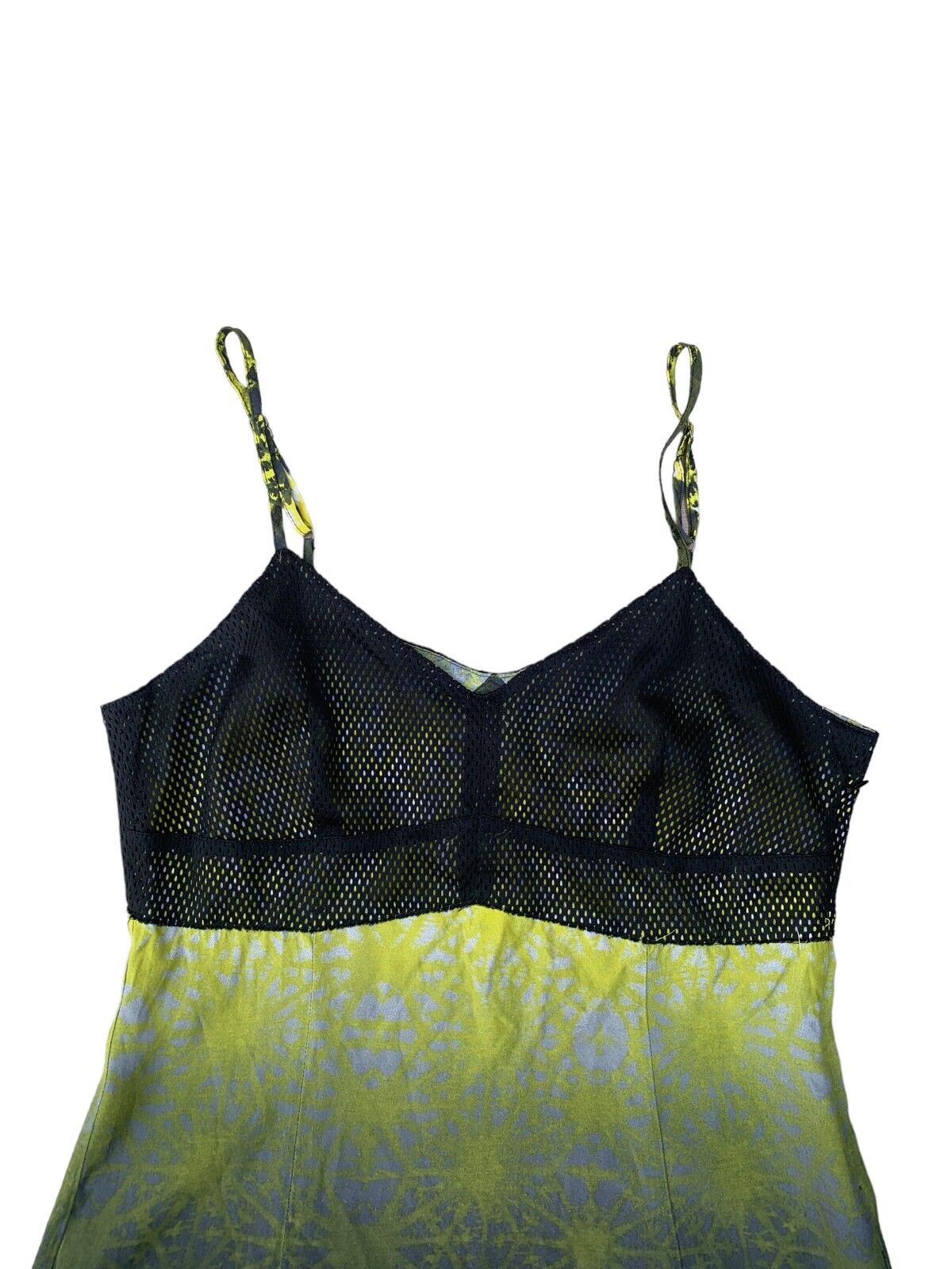 Vintage Yellow Mesh Dress