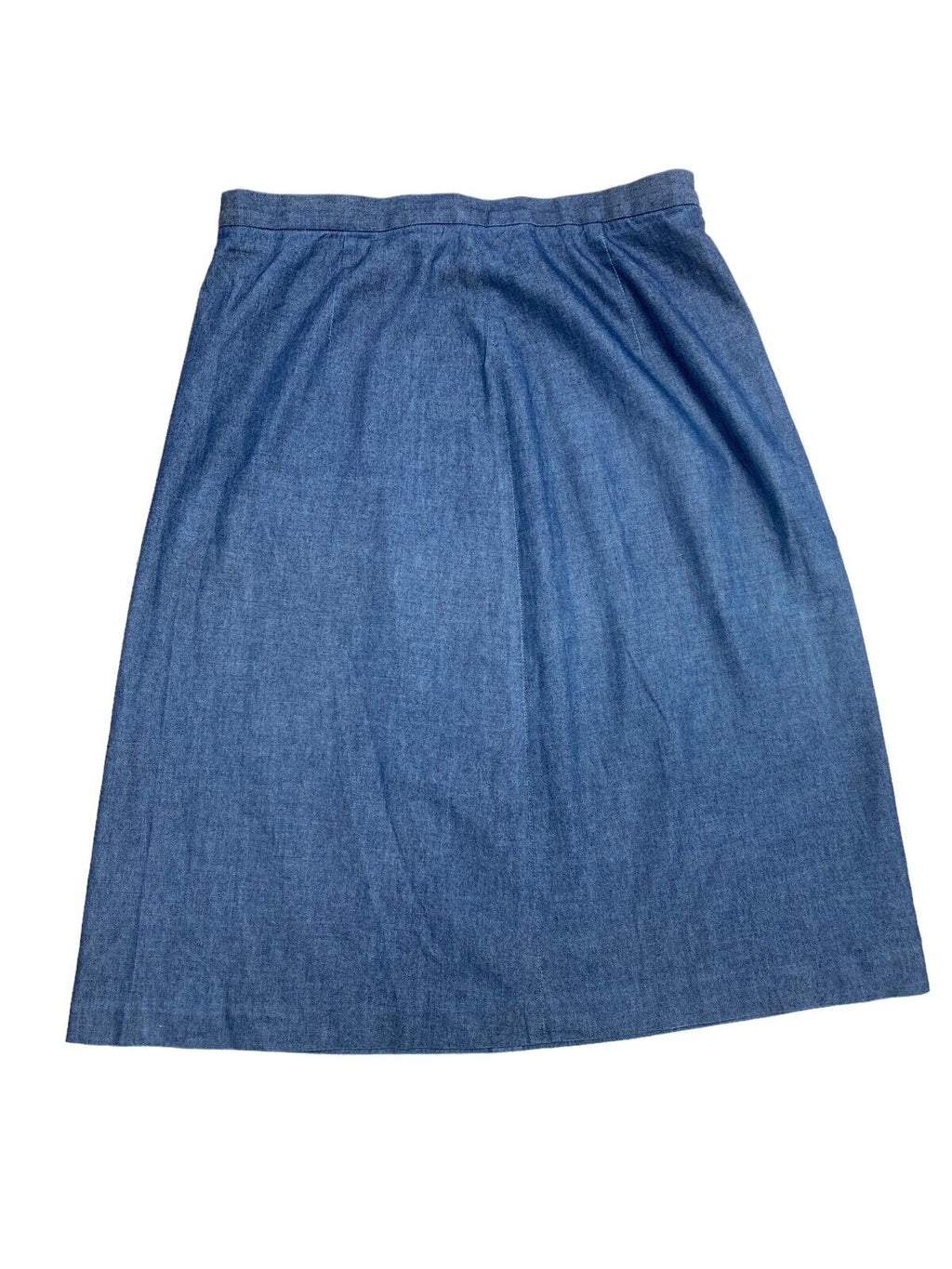 Blue denim skirt