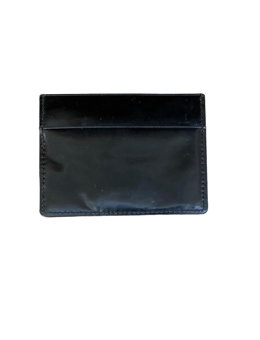 Black leather cardholder