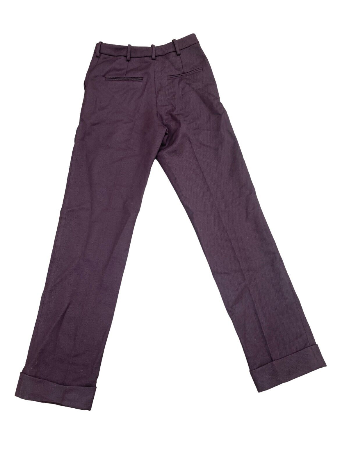 Burgundy Wool Pants