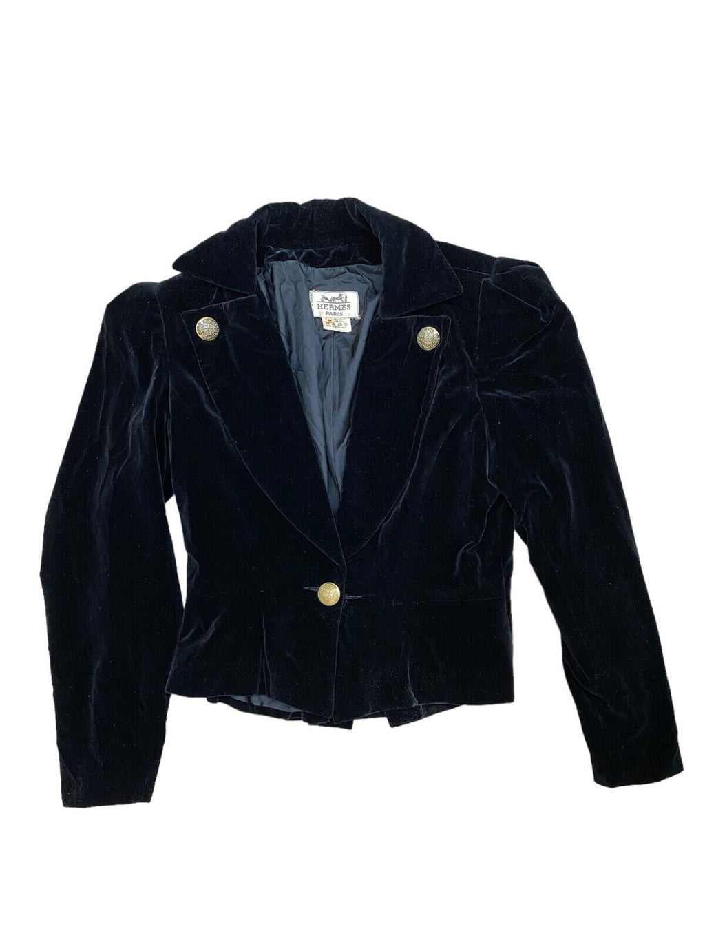 Black Velvet Corduroy Blazer Jacket  Size 42 fits L