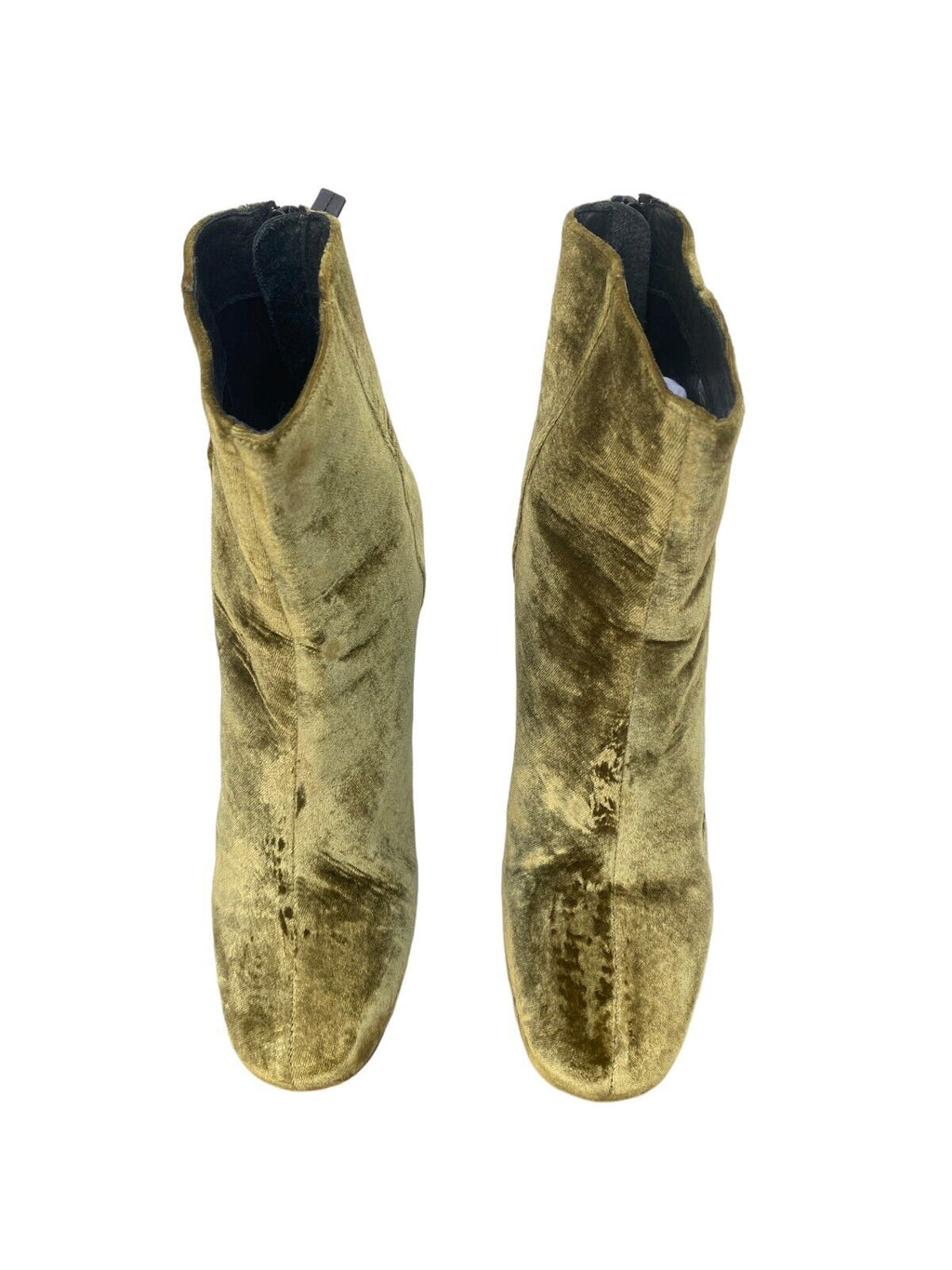 Gold Velvet / Corduroy Boots