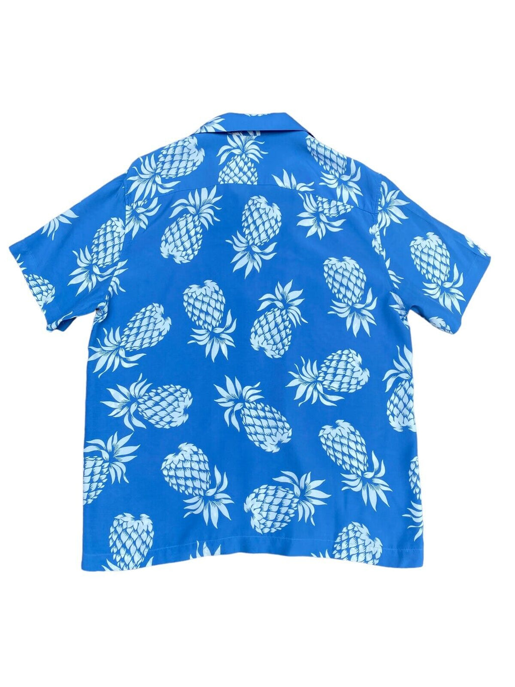 Blue white Hawaiian Shirt