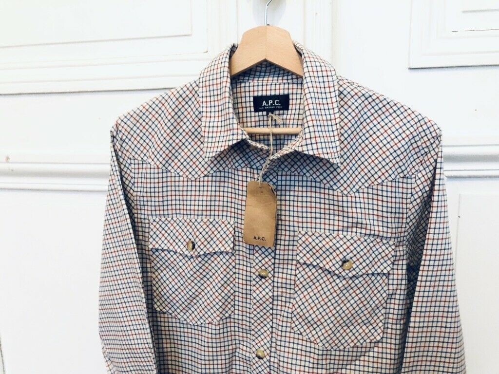 A.P.C. Checkered Shirt Size M