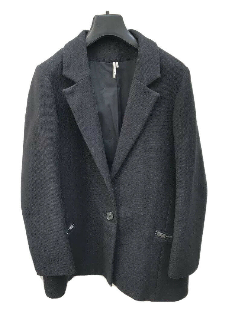 Iro Black Zipped Blazer Jacket Size M