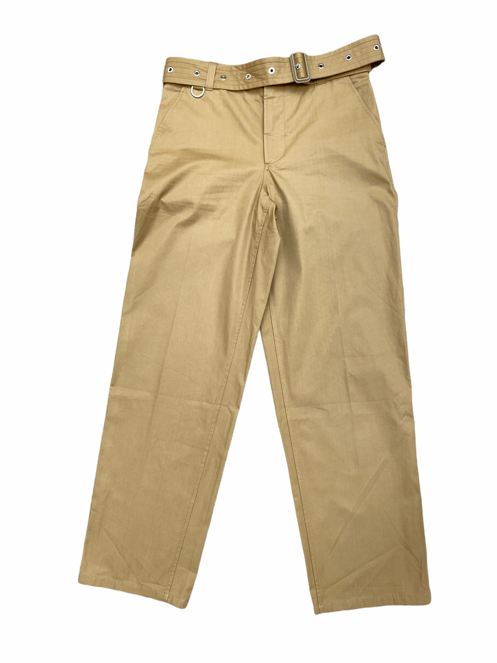 Brown Belted Chino Pants