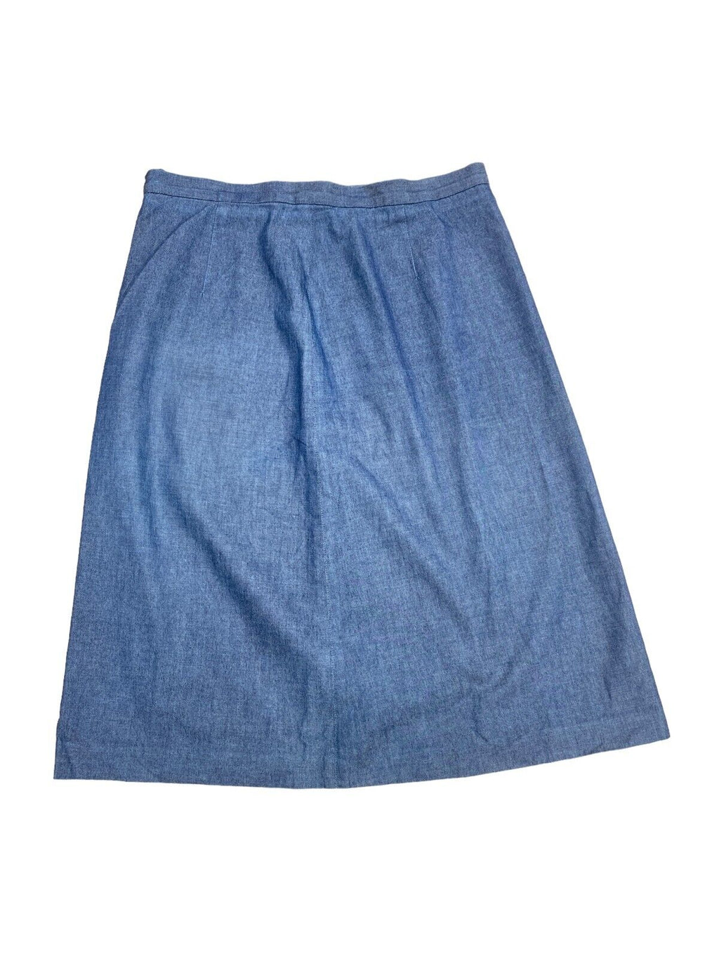 Blue denim skirt