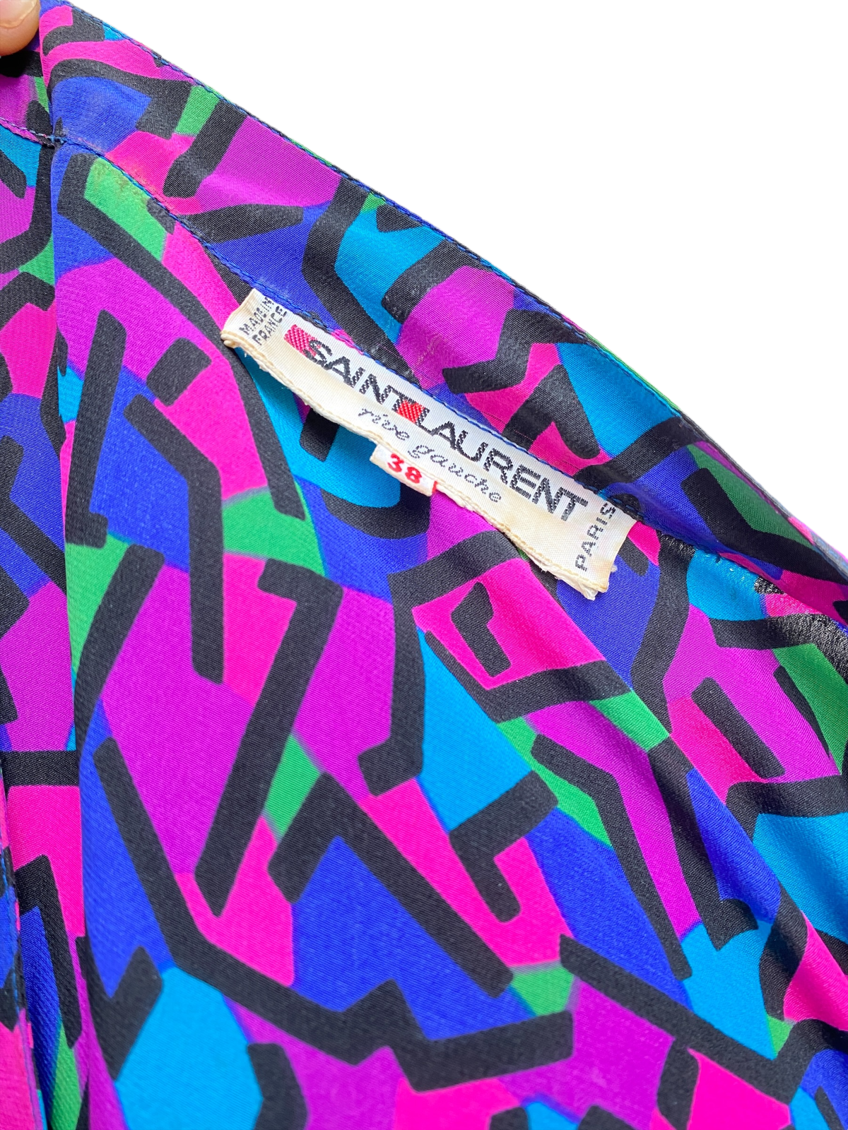 Rive Gauche 80s Dress Insane Print Stranger Things