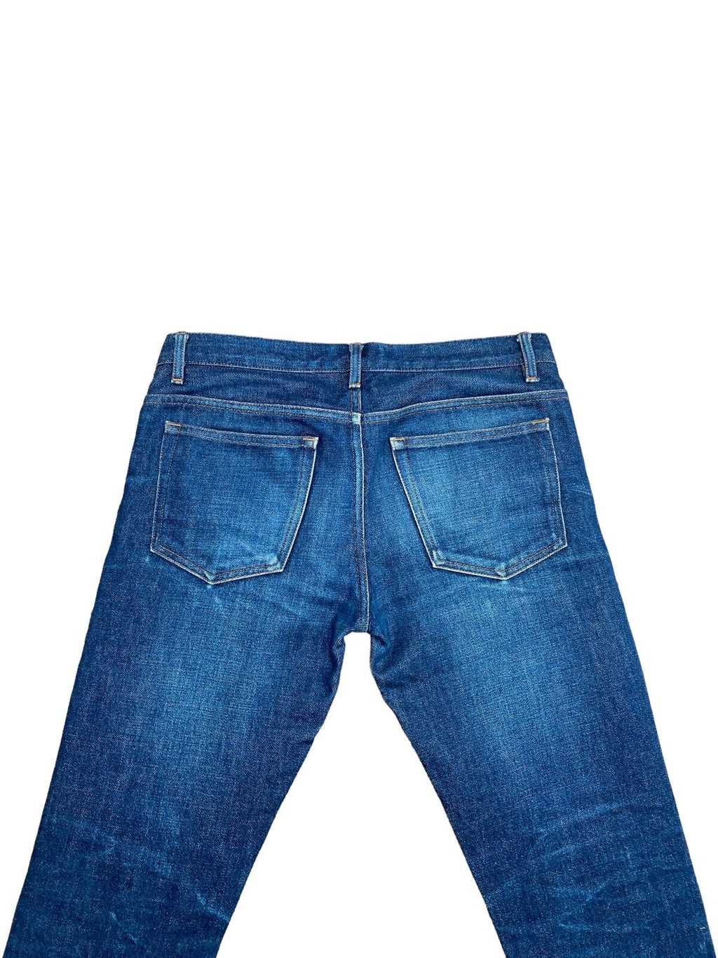 Raw Denim Jeans Raw Hems Petit Standard