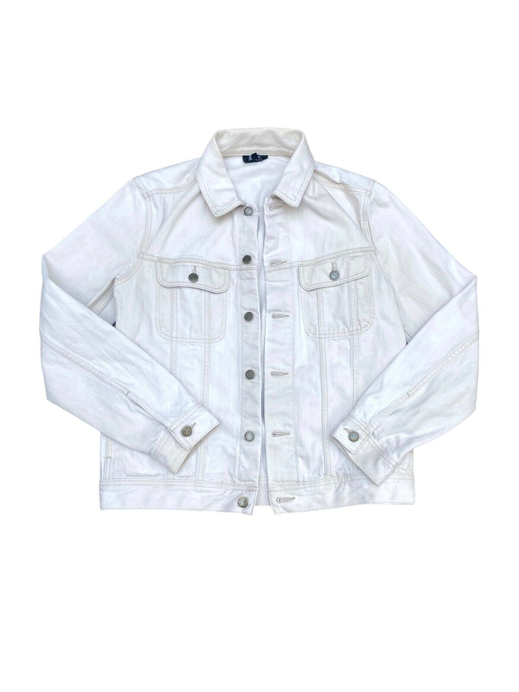 Ecru Trucker Cotton Jacket