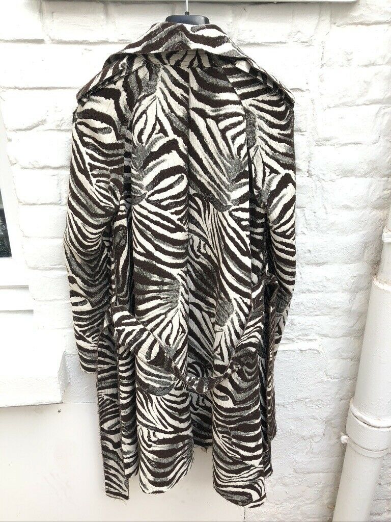 Lanvin X H&M Rare Zebra Trench Coat Size M