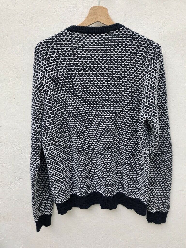 Sandro Navy / White Sweater Size M