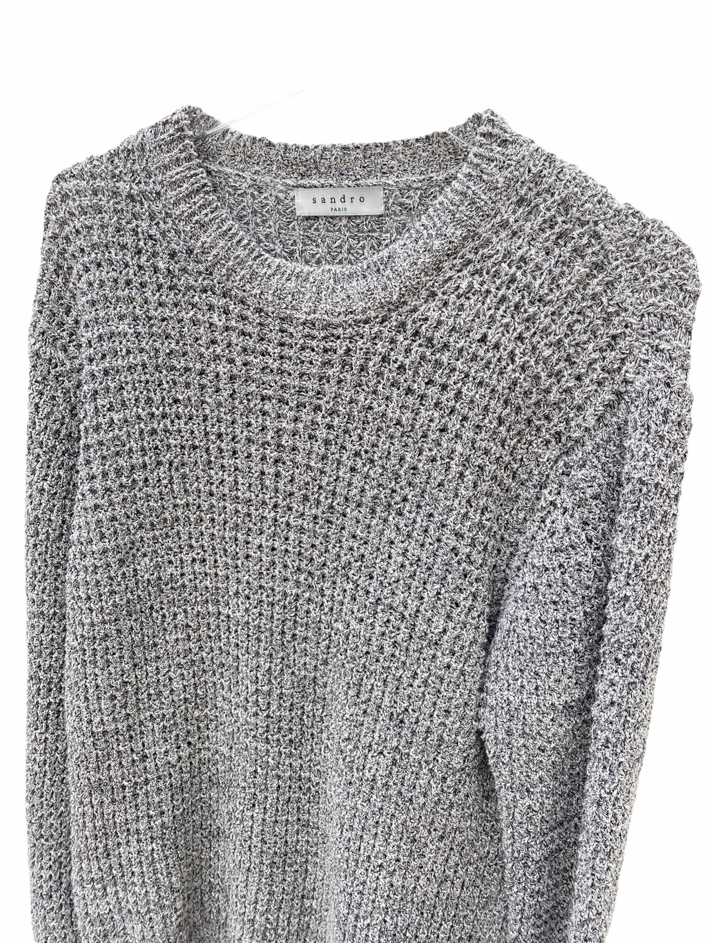 Sandro Grey Silence Sweater