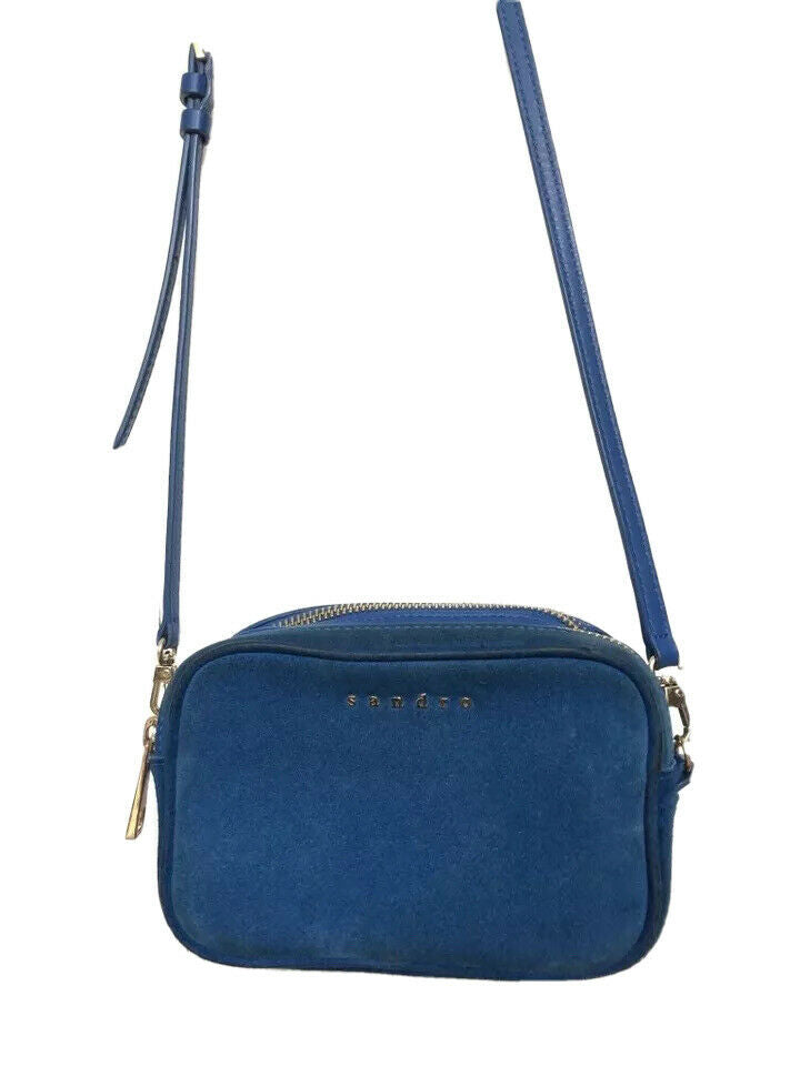 Sandro Blue Leather Small Bag Size O/S