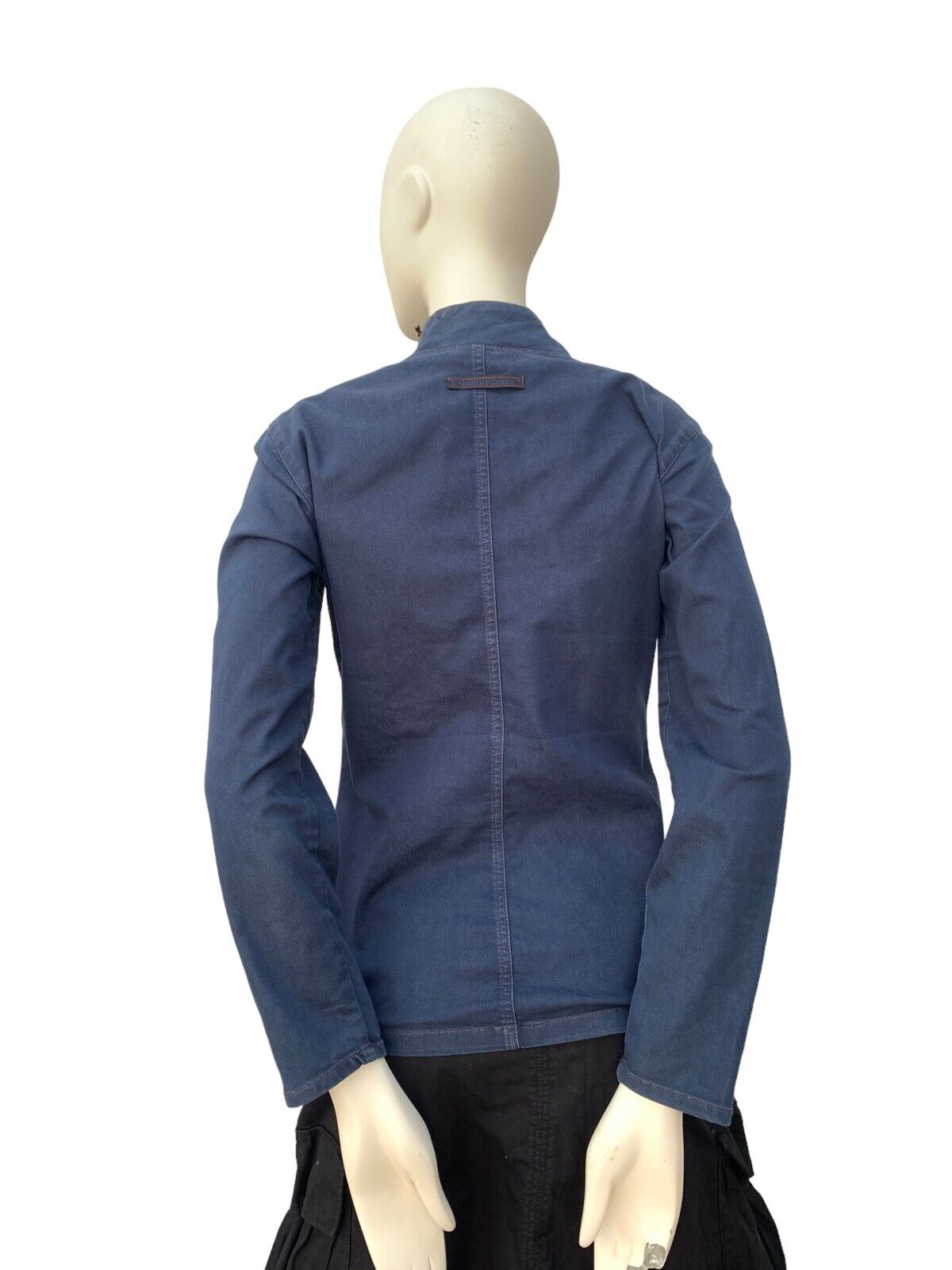 Women Vintage navy blue long sleeves