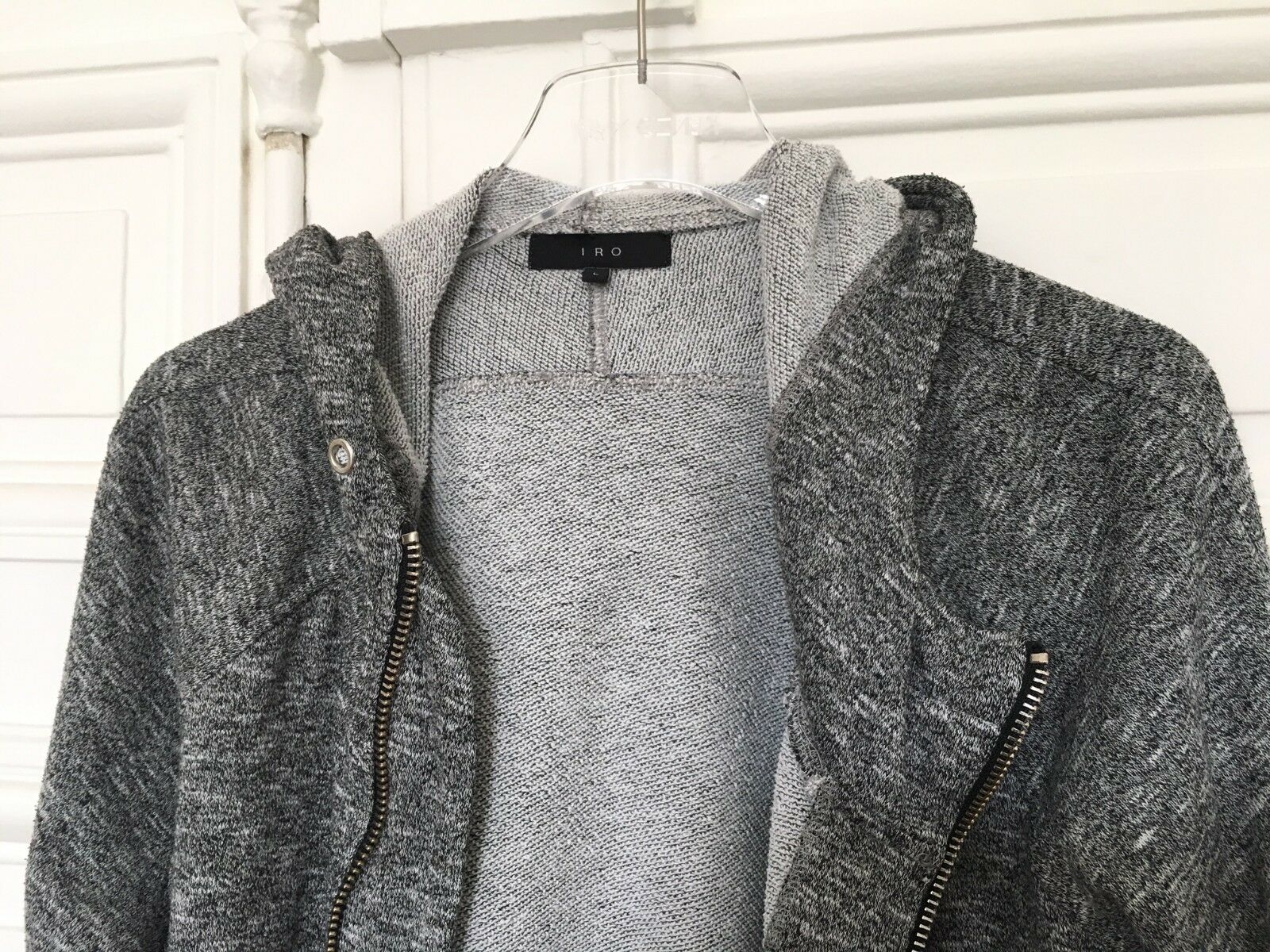 Iro Comfortable Grey Hoodie Size L
