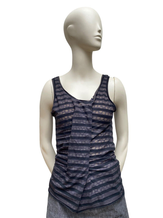 Jean Paul Gaultier  Vintage dot nylon Tank top Double layer Size M Medium