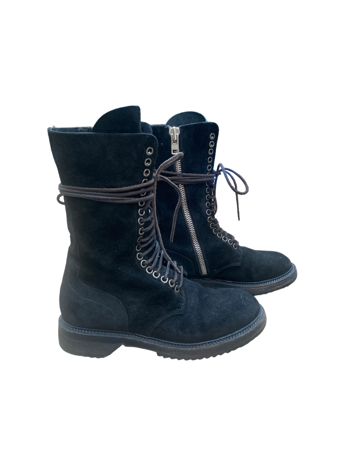 Black Suede Leather Boots