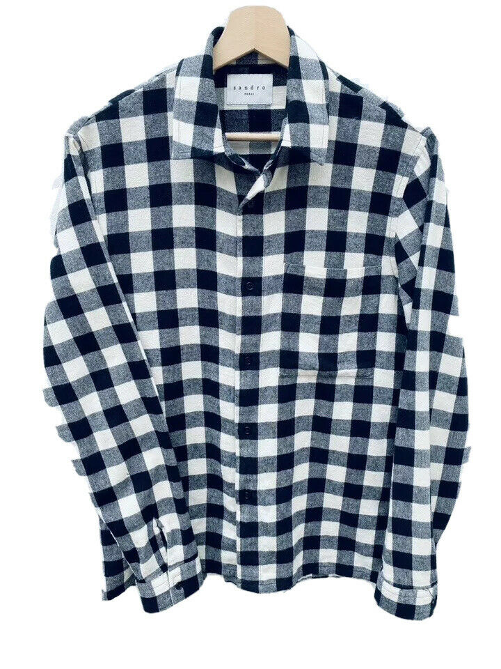 Sandro Plaid Checked Overshirt / Thick Shirt Size XS