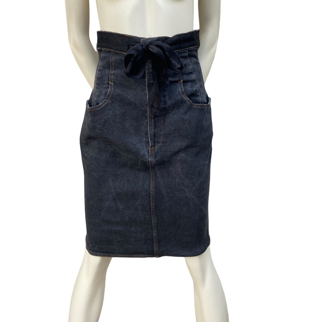 Vintage Extra High Waist denim Skirt