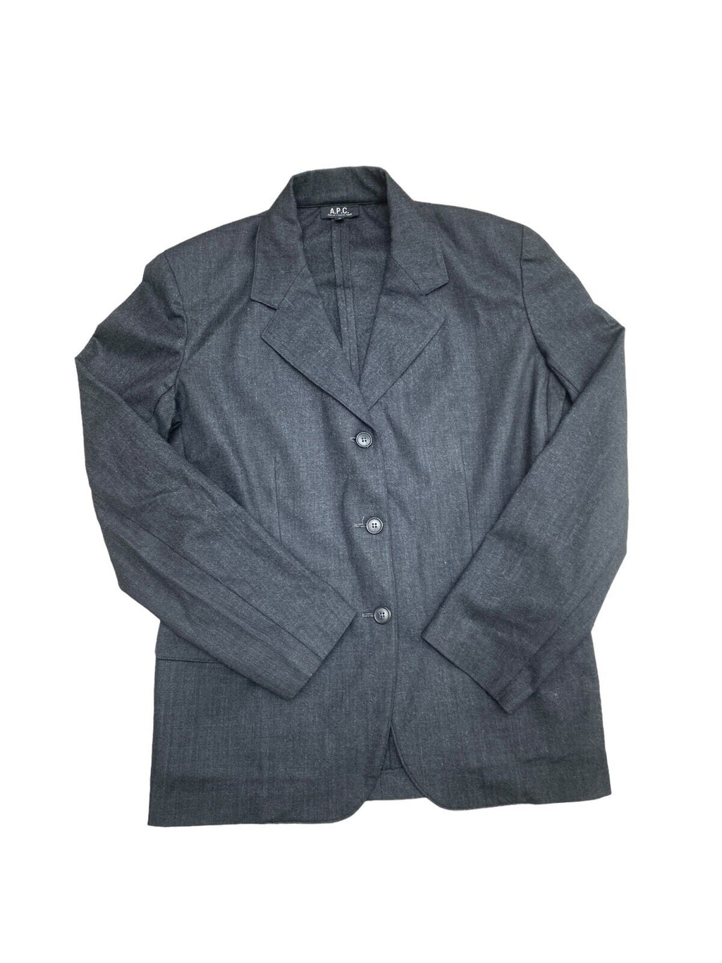 Grey Wool Blazer Jacket