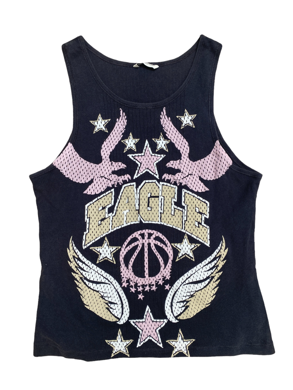 Black Eagle Ribbed Tank Top