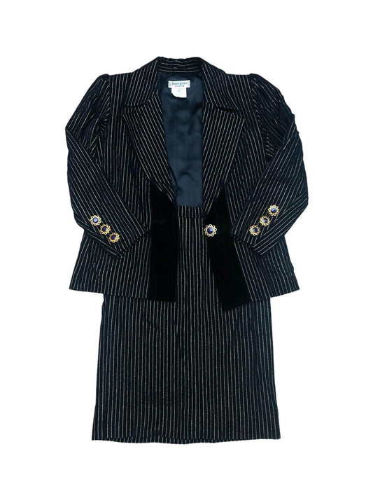 Rive Gauche One of a kind Vintage Striped Suit
