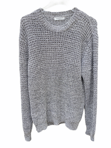 Sandro Grey Silence Sweater