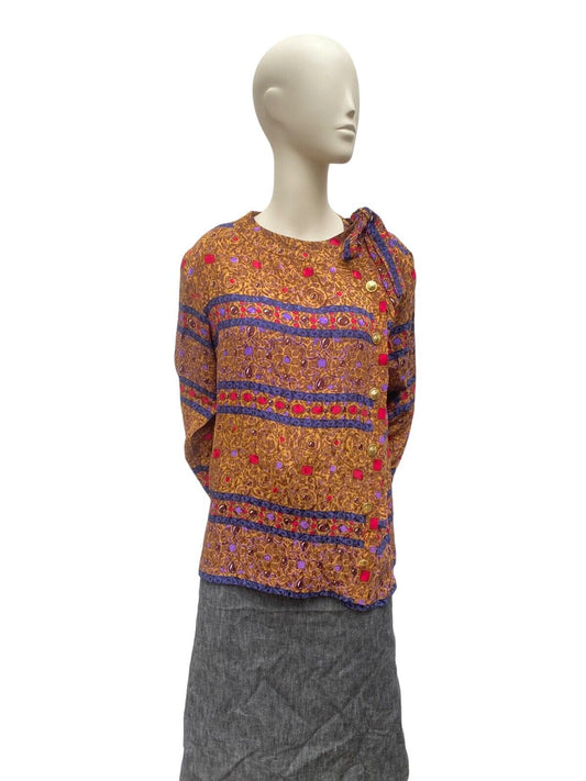 Vintage Safari Silk Blouse