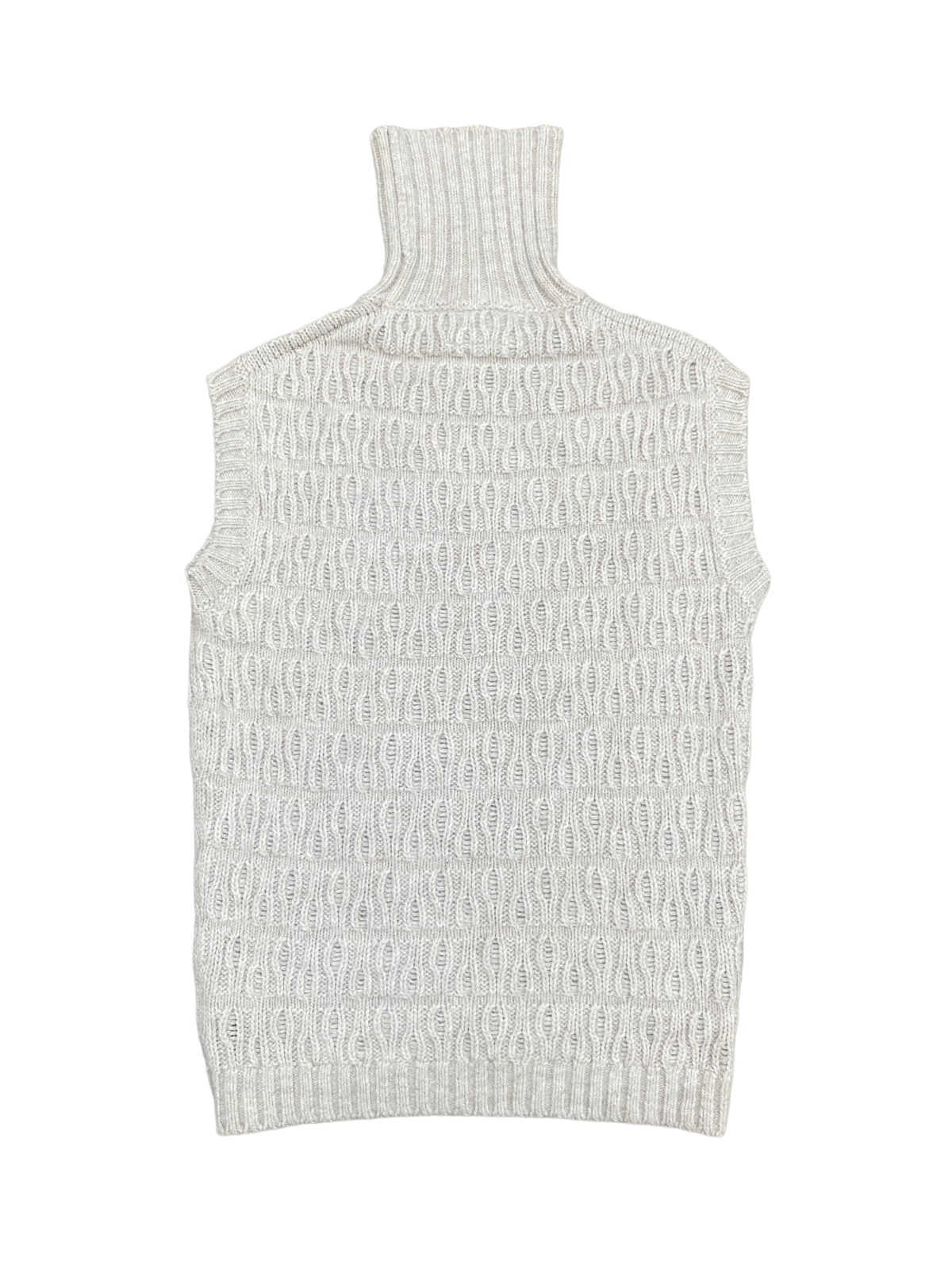 FW 2010 Beige Wool Rollneck Vest
