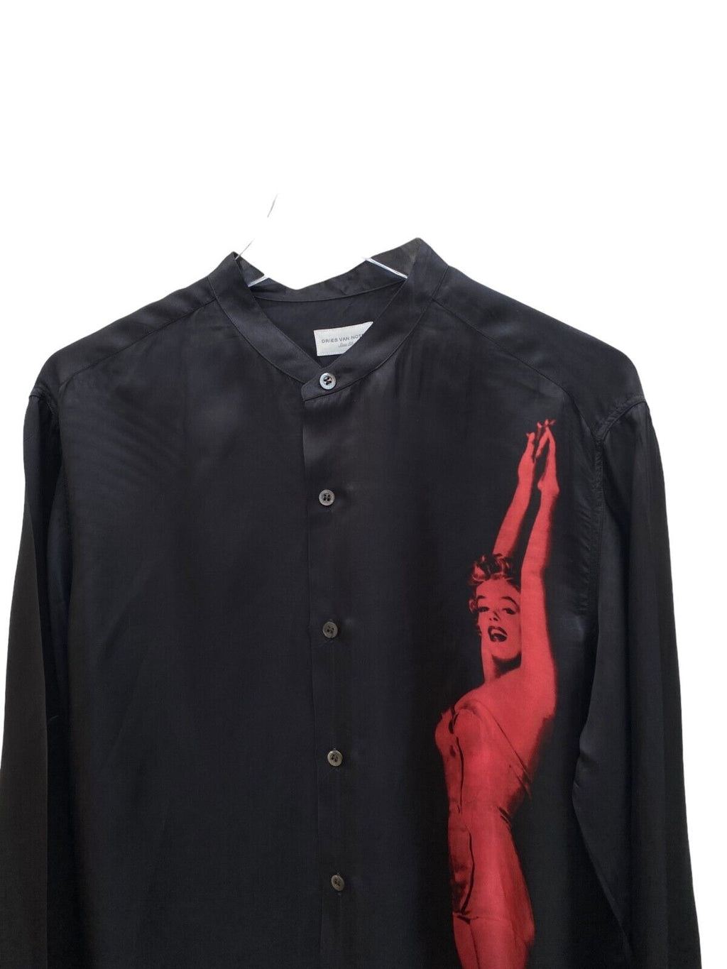 RARE SS 2016 Marilyn Monroe Long Black Shirt Size 50 Large L