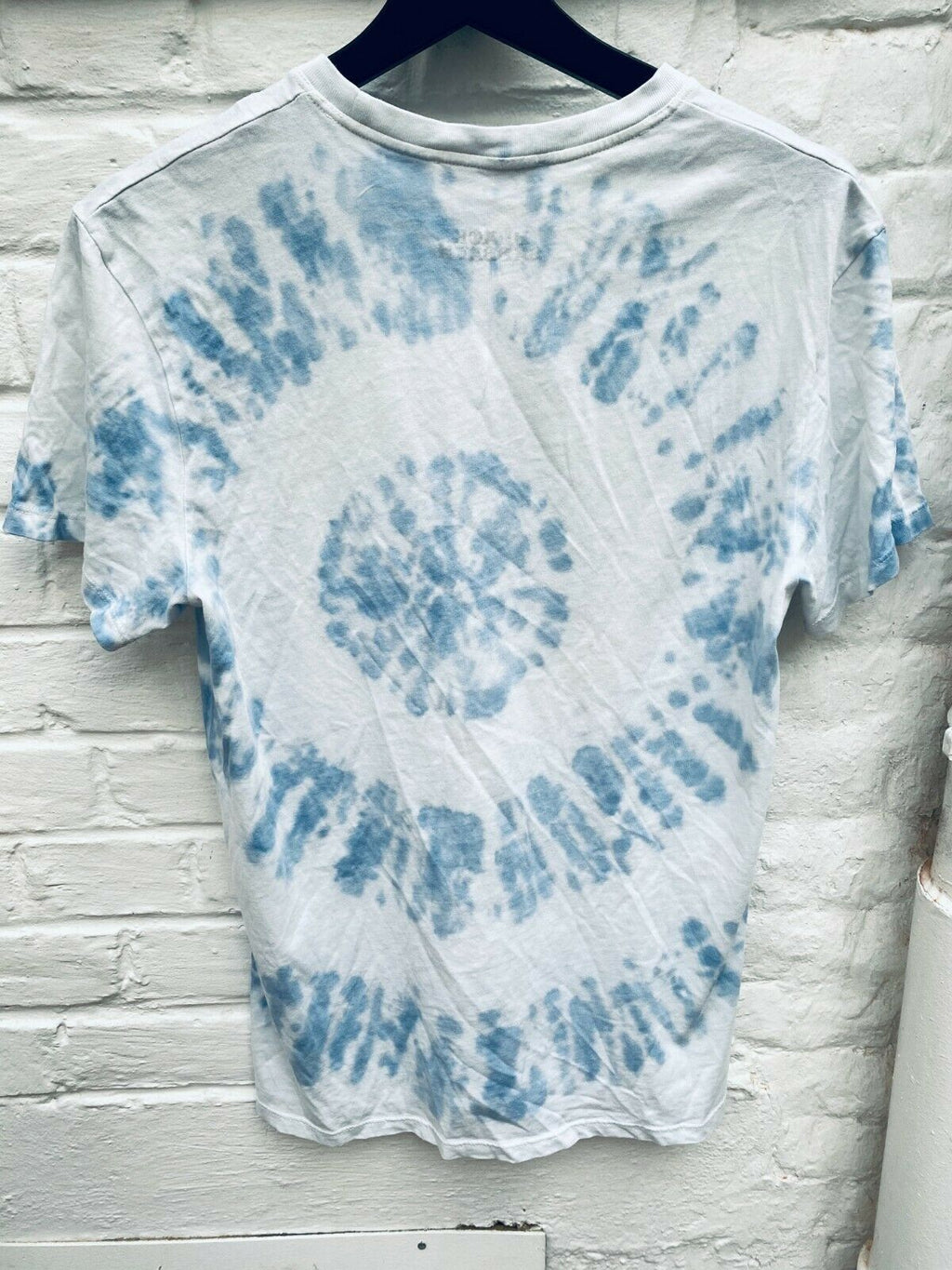 Sandro X Black Sabbath Cross T-shirt Blue Tie Dye Color Size XS