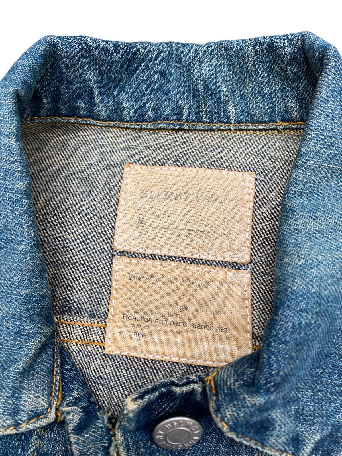 Vintage Dark Denim Jacket  Size M Medium