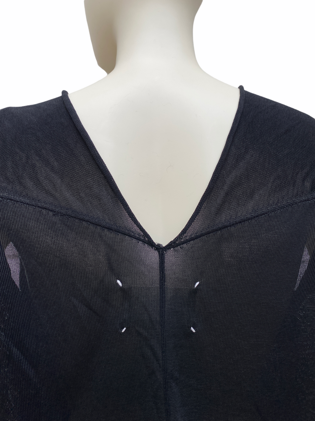 SS 2004 Black side buttons sleeveless sweater