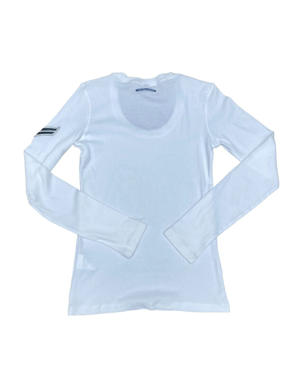 White Ribbed Longsleeves Size XL fits M