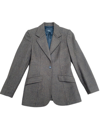 Brown Tweed Blazer Jacket